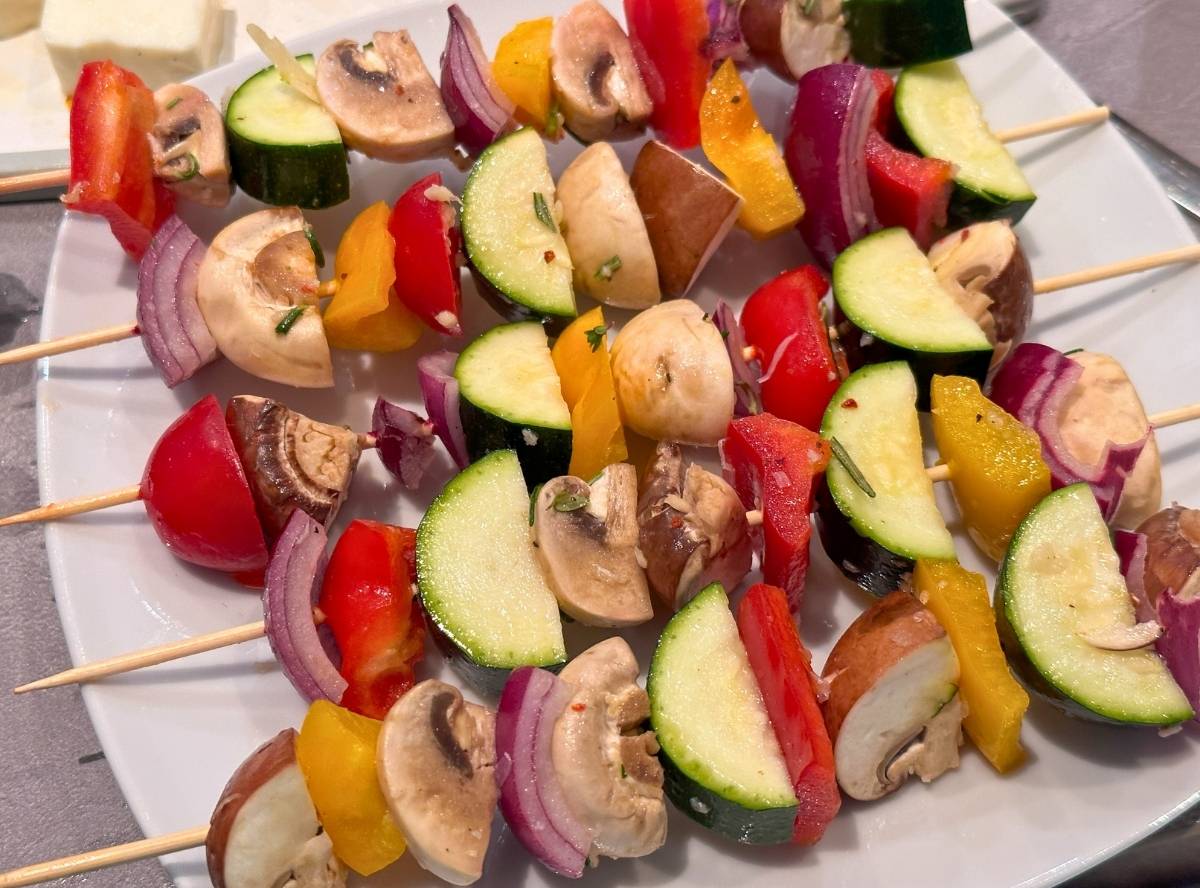 Gem&uuml;sespie&szlig;e grillen