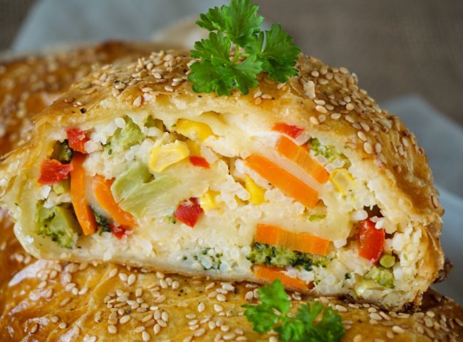 Gem&uuml;sestrudel vegetarisch