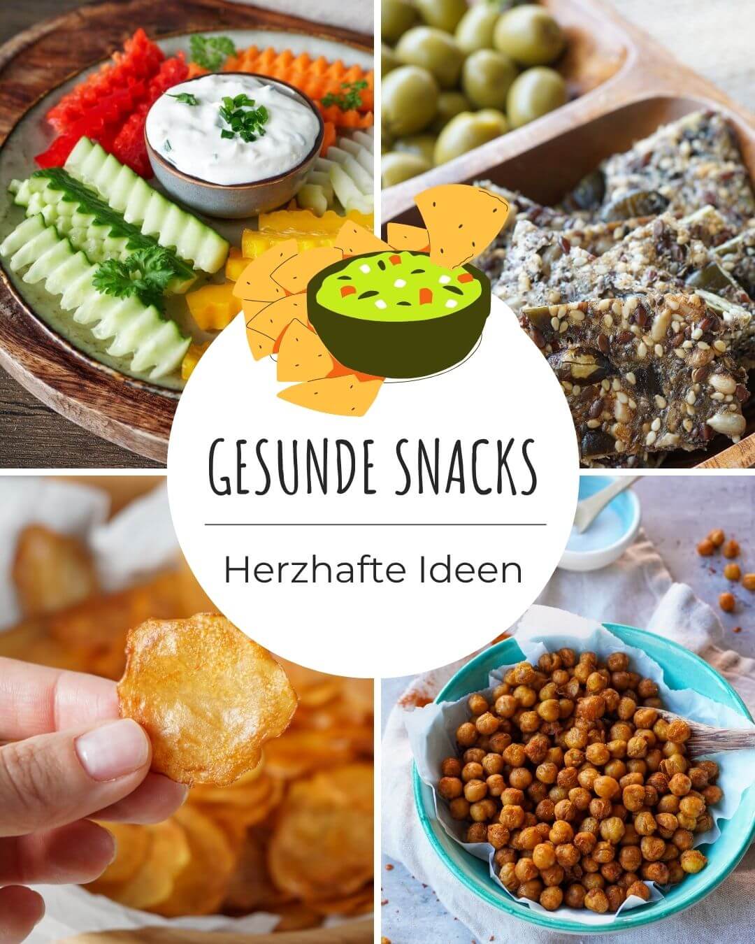 Gesunde Snacks f&uuml;r abends herzhaft