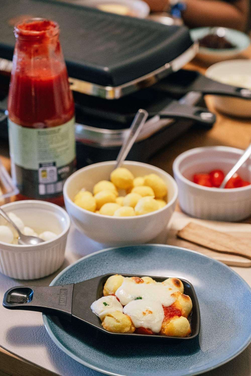 Gnocchi Raclette Pfännchen Gnocchi Raclette Pfännchen