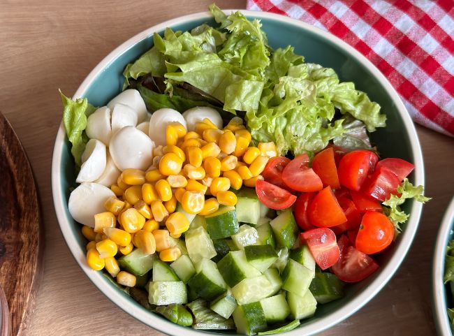 Gnocchi Salat Mozzarella Gnocchi Salat Mozzarella
