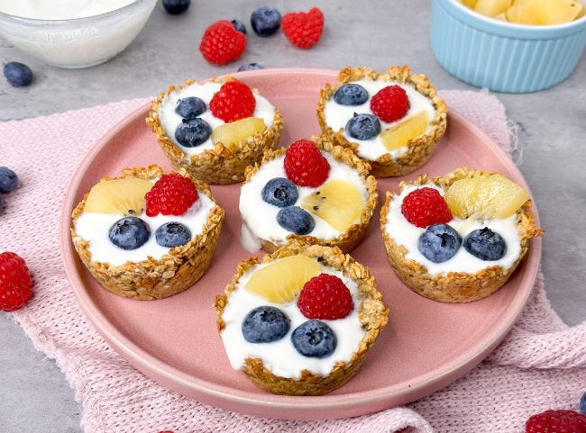 Granola Cups Joghurt Fr&uuml;chte