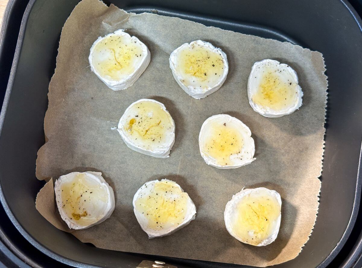gratinierter Ziegenk&auml;se Airfryer