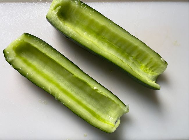 Gurken aush&ouml;hlen