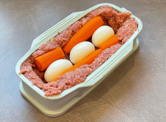 Hackbraten mit Ei füllen Hackbraten mit Ei füllen