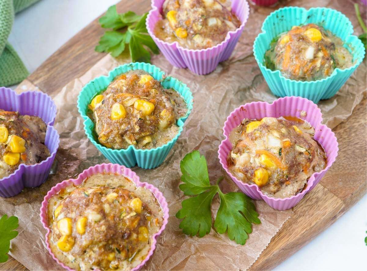 Hackfleisch-Muffins, die alle mögen