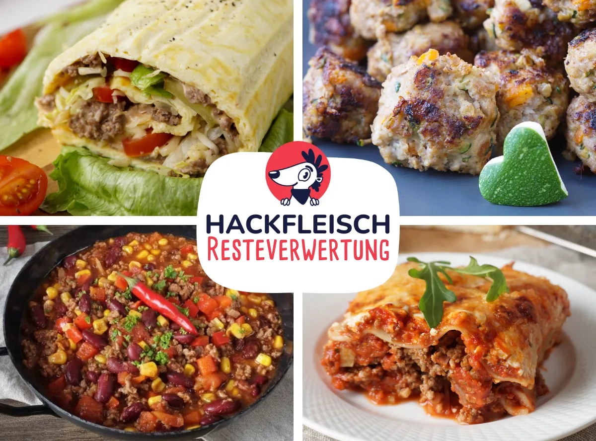 Hackfleisch Resteverwertung