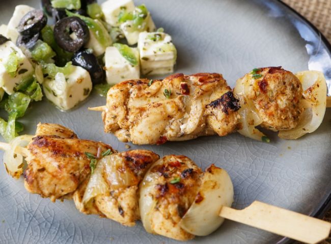 Hähnchen Gyros Spieß