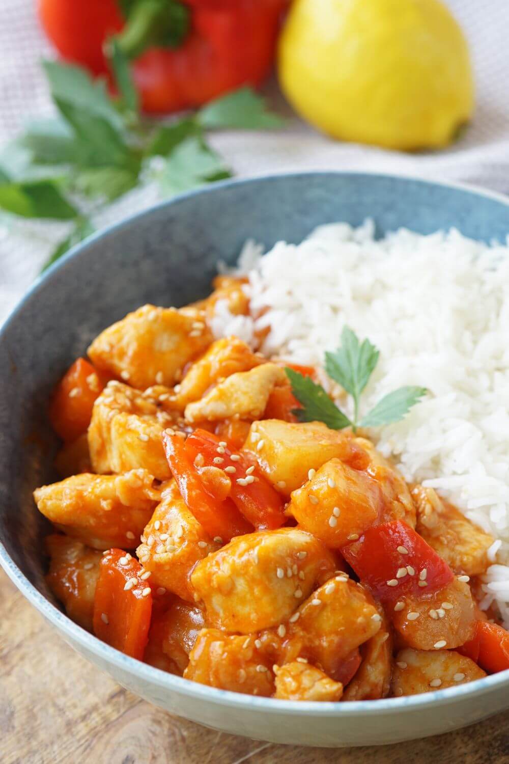 Hähnchen süß-sauer Rezept Hähnchen süß-sauer Rezept