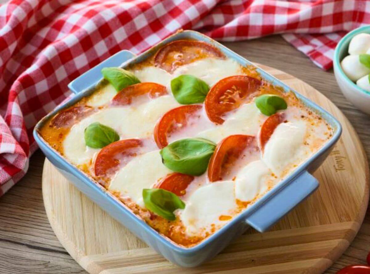 Hähnchenbrust Tomate Mozzarella aus dem Ofen