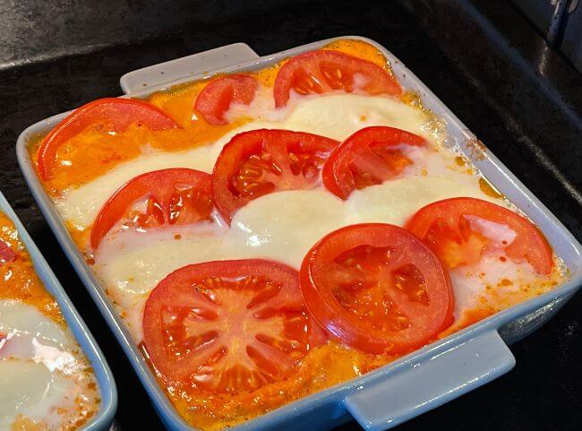 Hähnchenbrust Tomate Mozzarella - backen Hähnchenbrust Tomate Mozzarella - backen