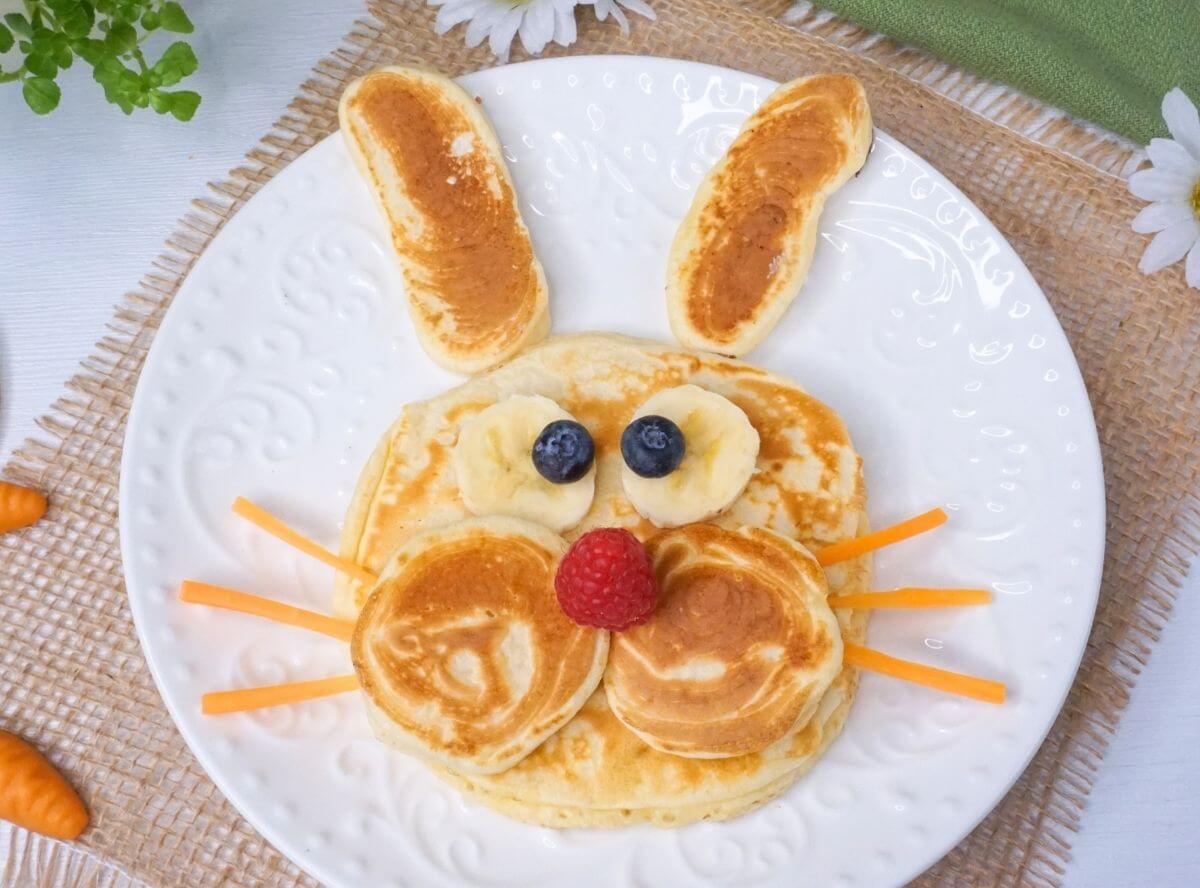 Hasen Pancakes zu Ostern