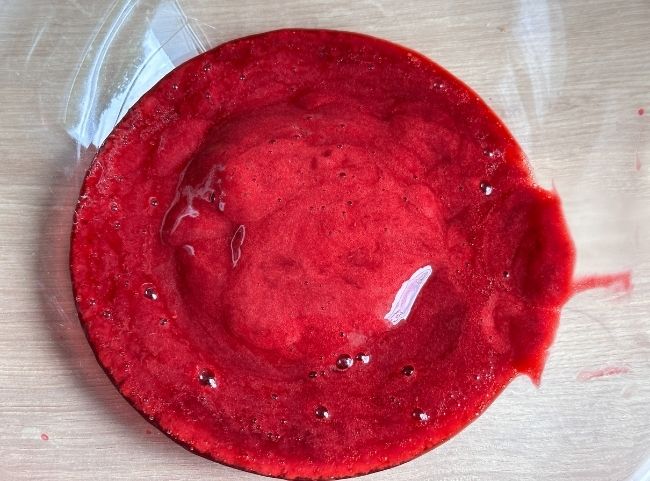 Himbeeren passieren Himbeeren passieren