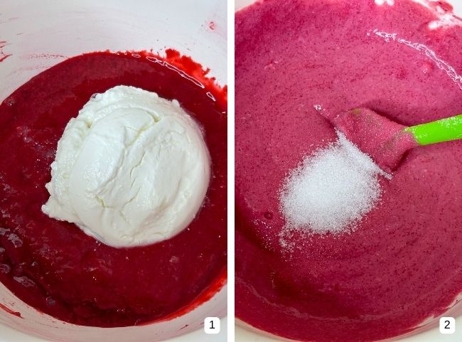 Himbeeren Quark Zucker Himbeeren Quark Zucker
