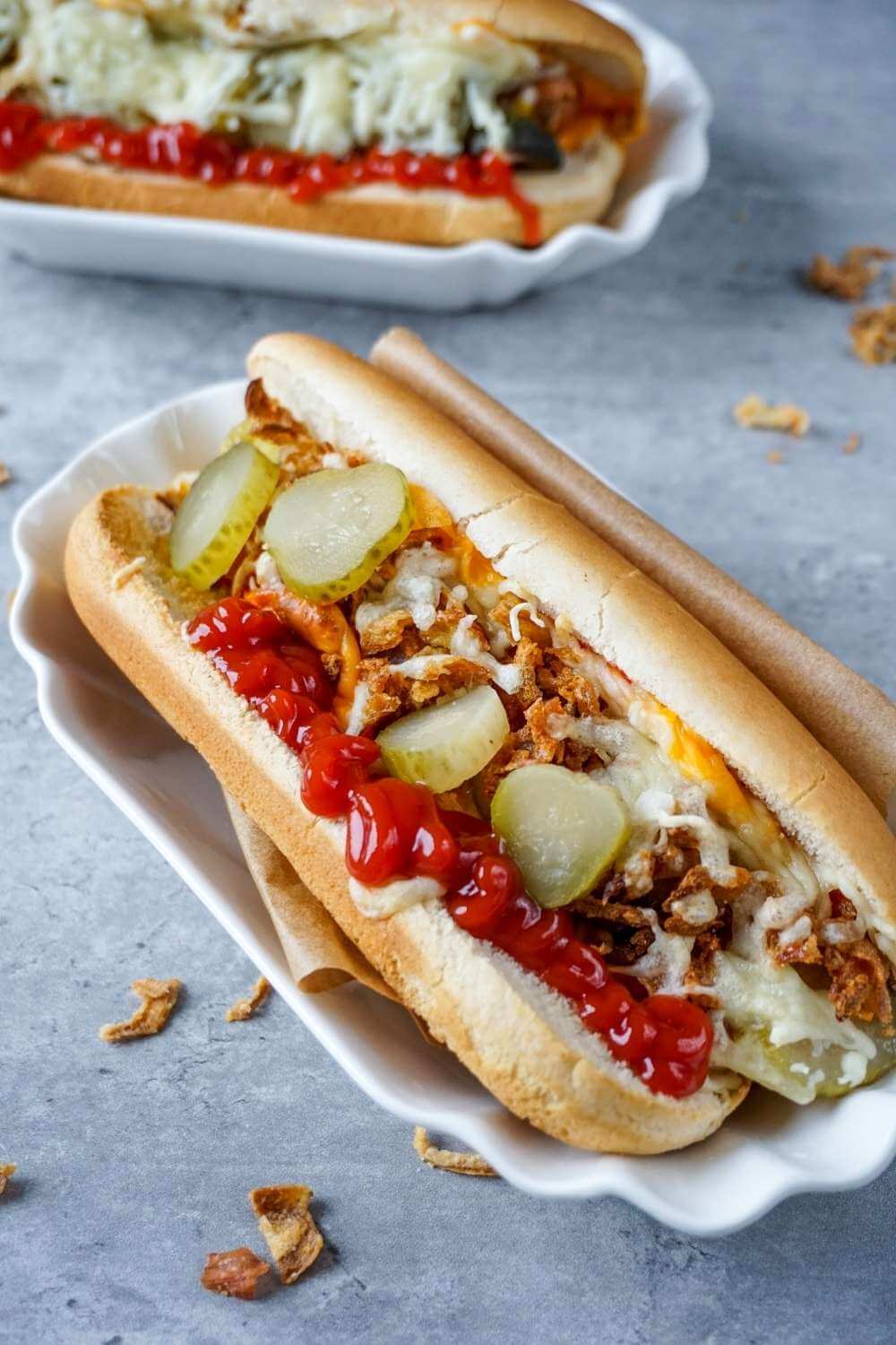 Hot Dogs aus der Heißluftfritteuse