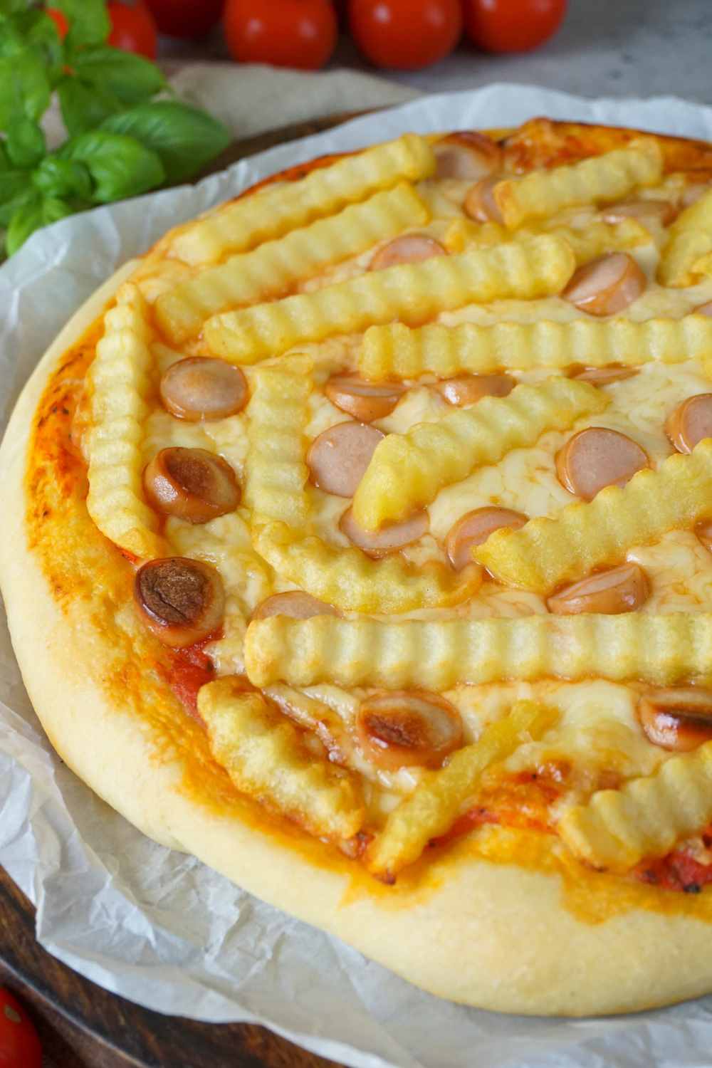 Pizza Würstel Pizza Würstel