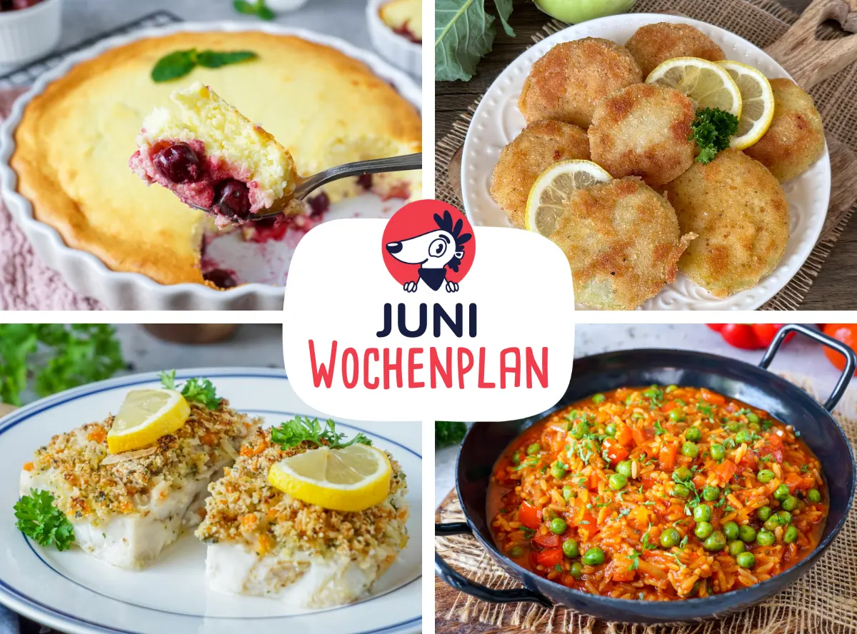 Wochenplan Juni Rezepte