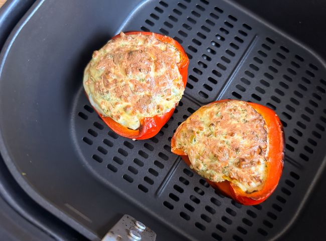 Feta Käse Paprika Heißluftfritteuse Feta Käse Paprika Heißluftfritteuse