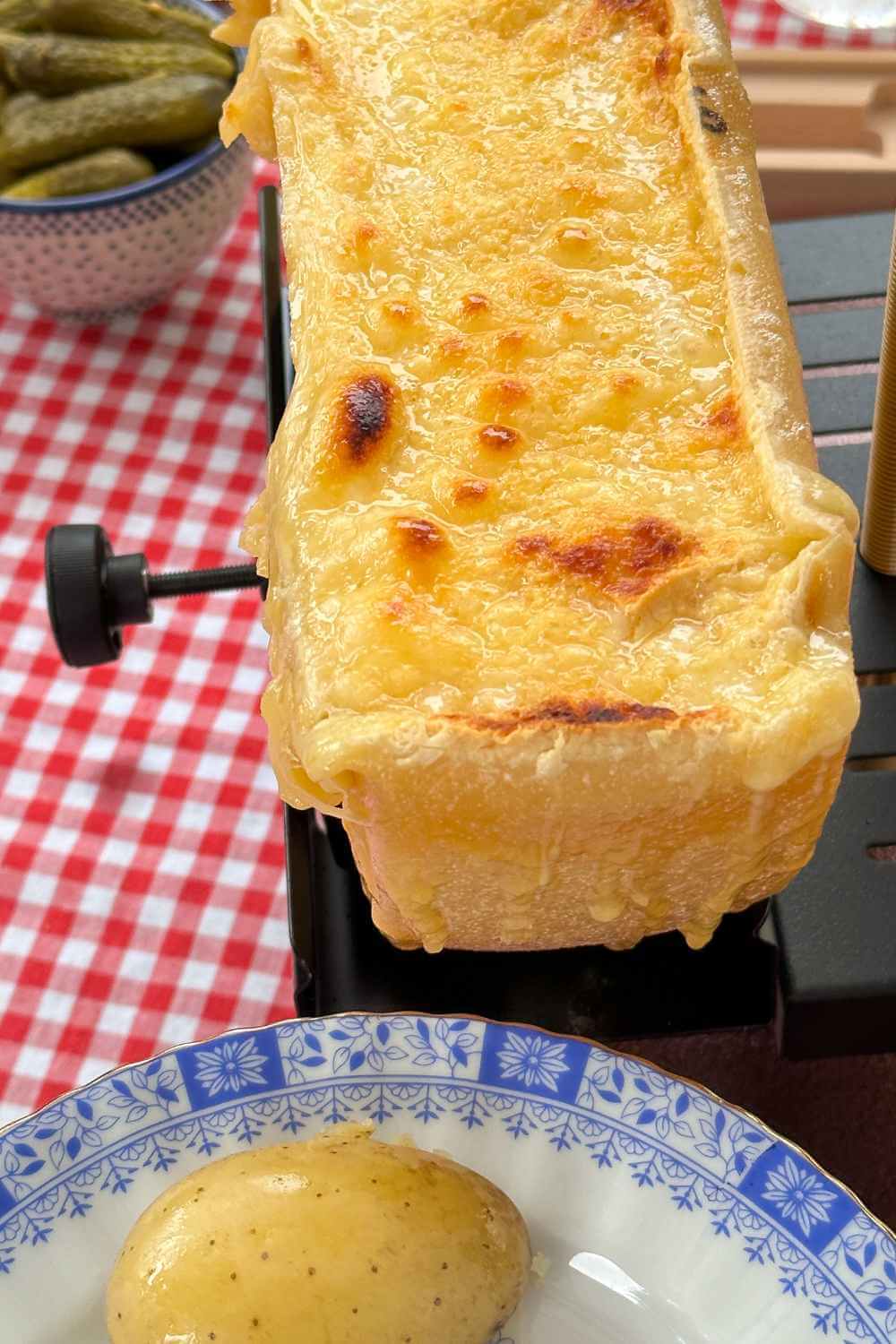 K&auml;se schmelzen Raclette Ofen