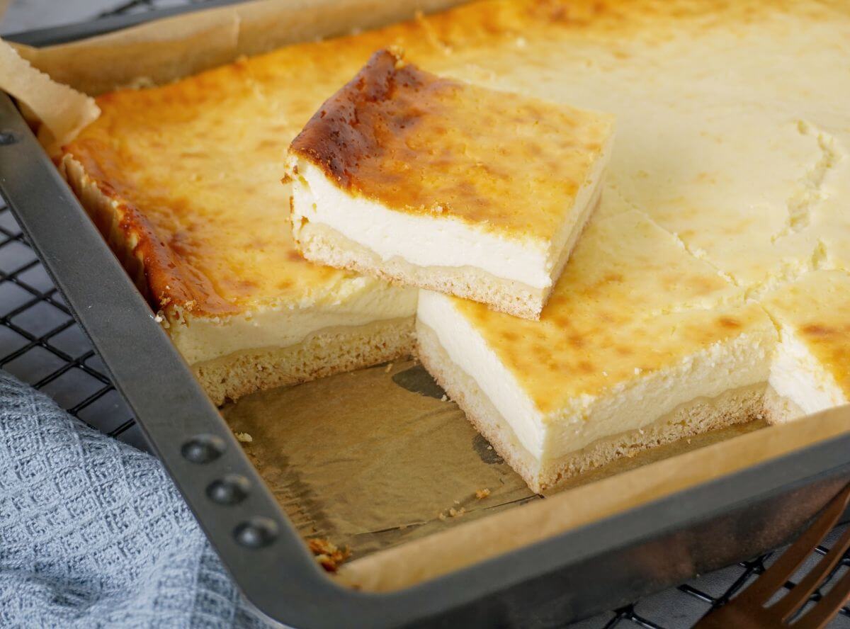 Käsekuchen vom Blech