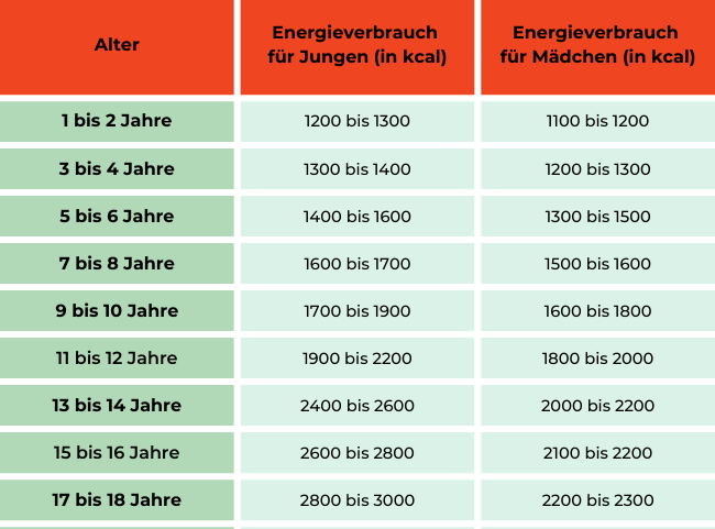 Kalorienbedarf Faustregeln Kalorienbedarf Faustregeln