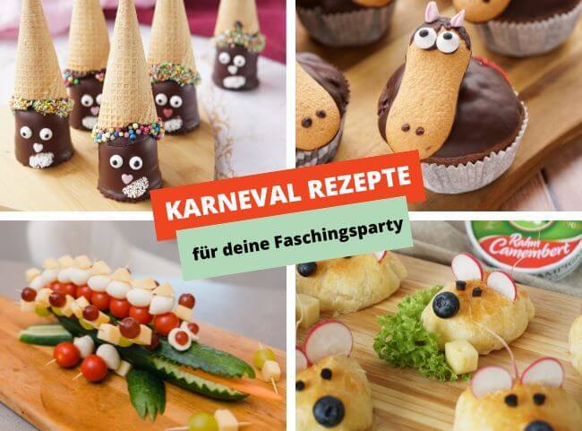 Karneval Rezepte für die Kinder-Faschingsparty Karneval Rezepte für die Kinder-Faschingsparty