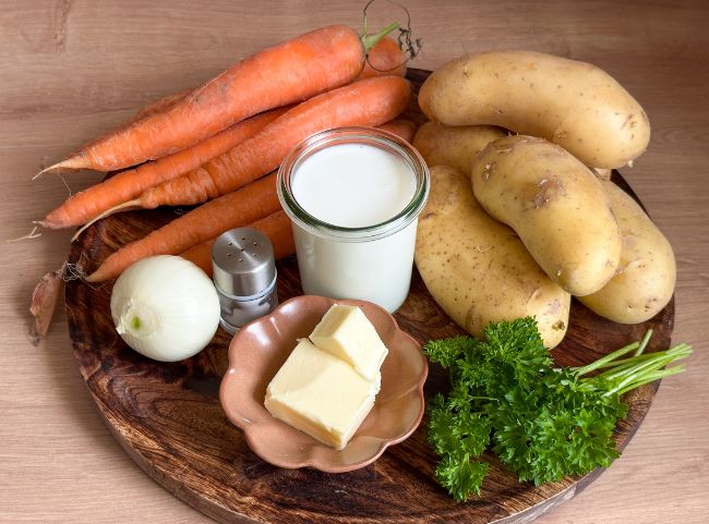 Kartoffel-M&ouml;hren-Stampf Rezept