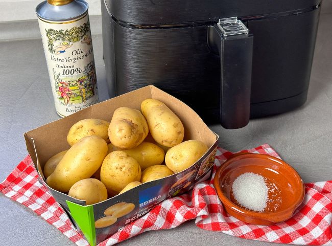 Kartoffelecken Hei&szlig;luftfritteuse Rezept