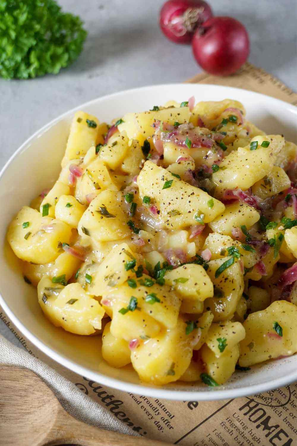 Kartoffelsalat mit Essig und Öl Kartoffelsalat mit Essig und Öl