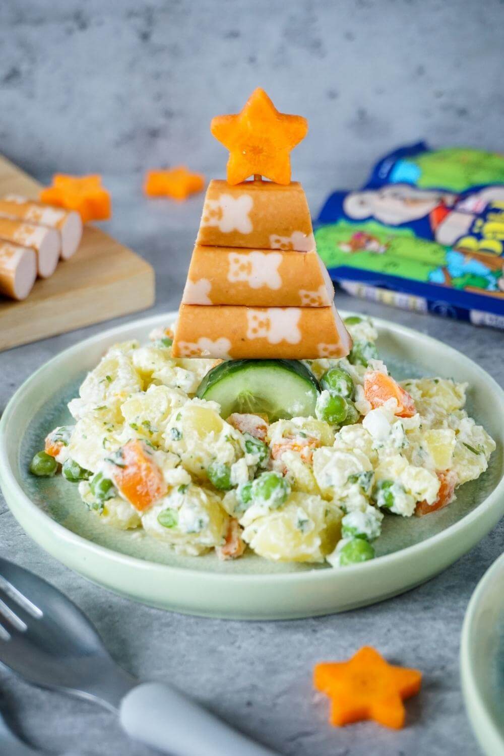 Kartoffelsalat W&uuml;rstchen Weihnachten Kinder