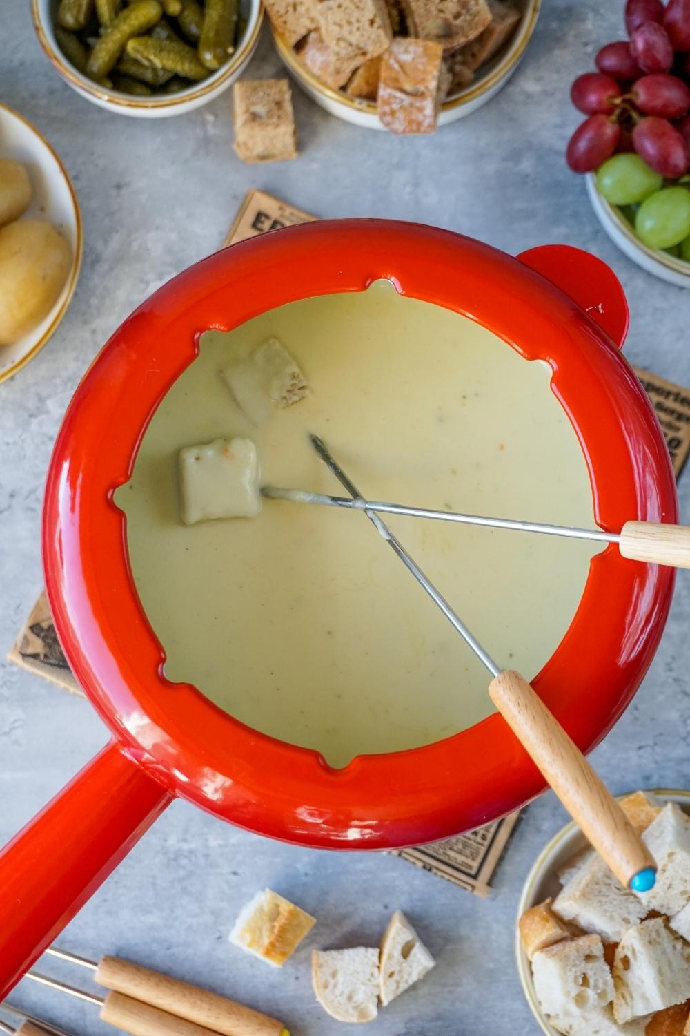 Käsefondue ohne Alkohol