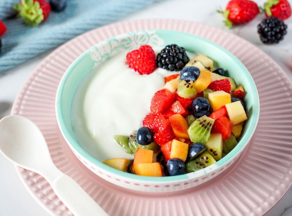 Selbstgemachter Kinderjoghurt