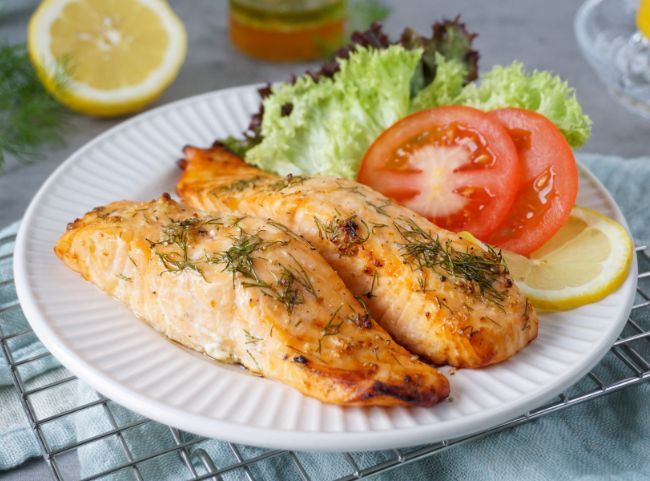 Knuspriger Lachs Hei&szlig;luftfritteuse