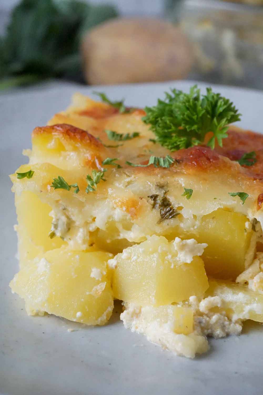 Kohlrabi-Auflauf mit Kartoffeln Kohlrabi-Auflauf mit Kartoffeln