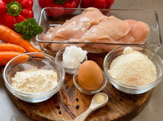 Kokos-H&auml;hnchenschnitzel Rezept