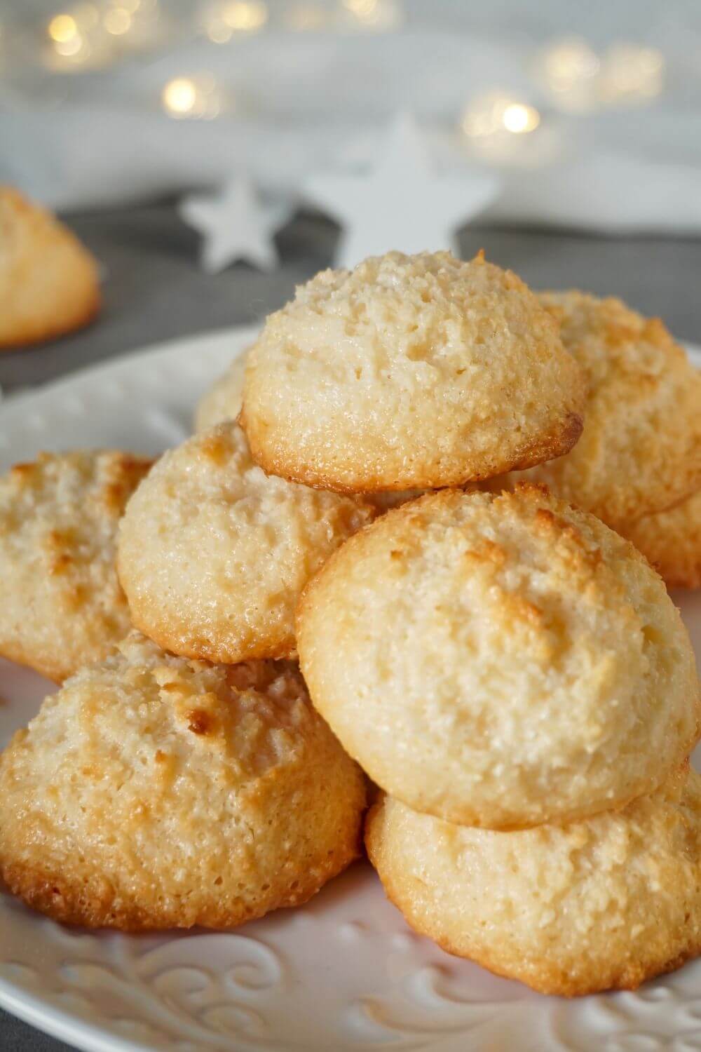 Kokosmakronen mit Milchmädchen Kokosmakronen mit Milchmädchen