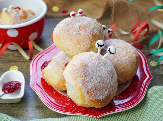 Krapfen aus der Hei&szlig;luftfritteuse