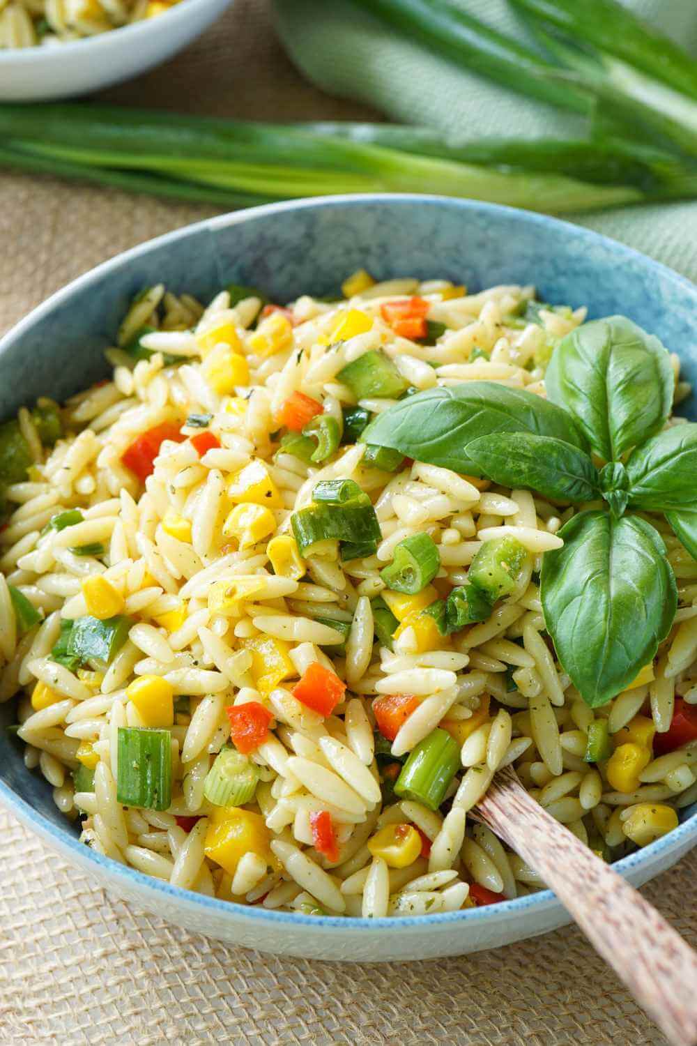 Kritharaki-Salat mit Curry