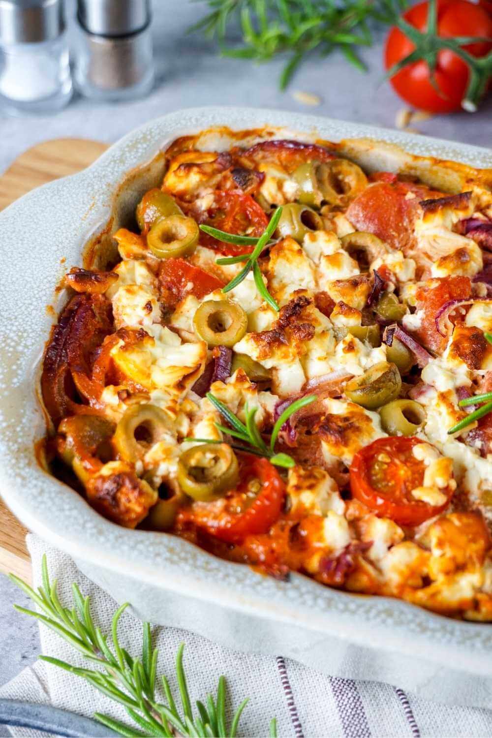 Kritharaki Auflauf mit Feta Kritharaki Auflauf mit Feta