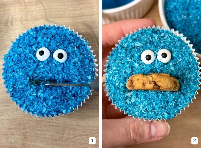 Krümelmonster Muffins - Mund Krümelmonster Muffins - Mund