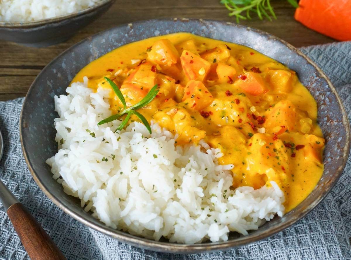 Kürbis-Curry mit Kokosmilch