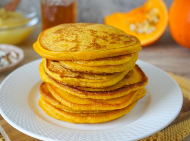 K&uuml;rbis-Pancakes Baby