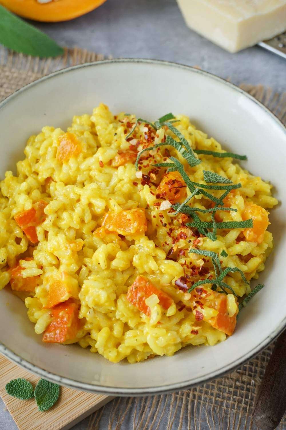 Kürbisrisotto mit Hokkaido-Kürbis Kürbisrisotto mit Hokkaido-Kürbis
