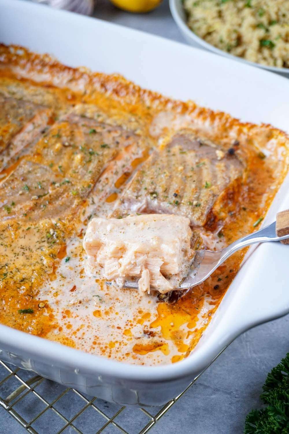 Lachs Sahne Gratin – einfach cremig & so lecker