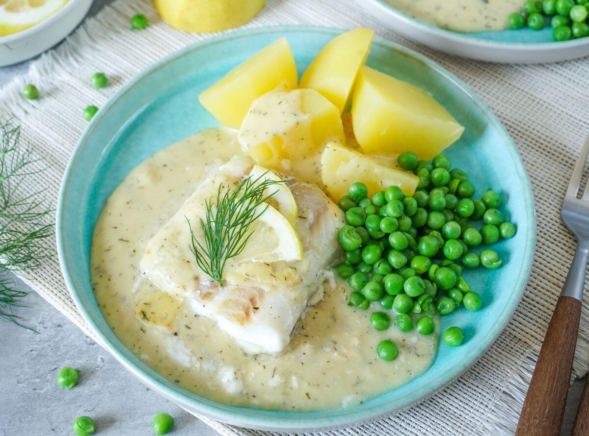 Lachs in Senfso&szlig;e