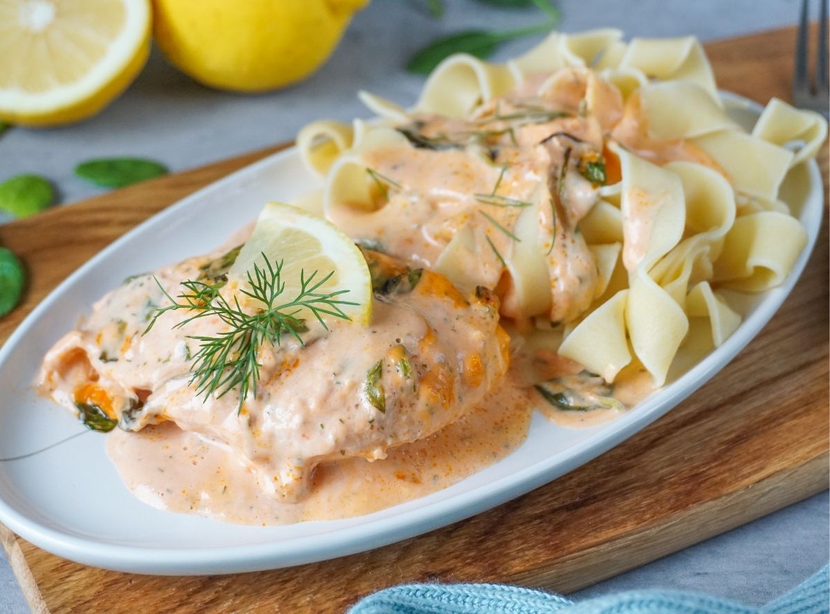 Lachs Sahne Gratin Lachs Sahne Gratin