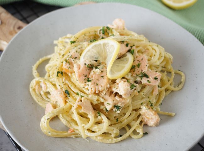Spaghetti mit Lachs Spaghetti mit Lachs