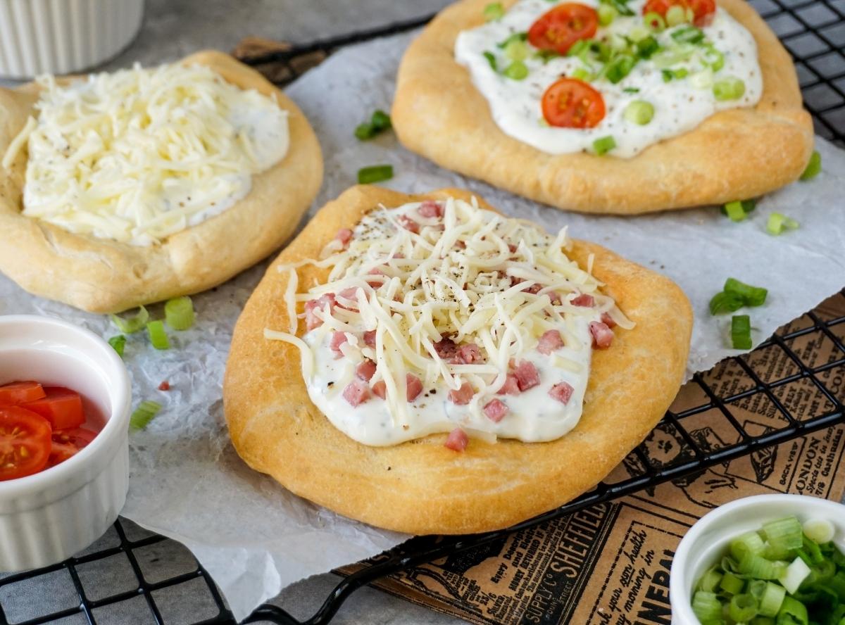 Langos aus der Heißluftfritteuse