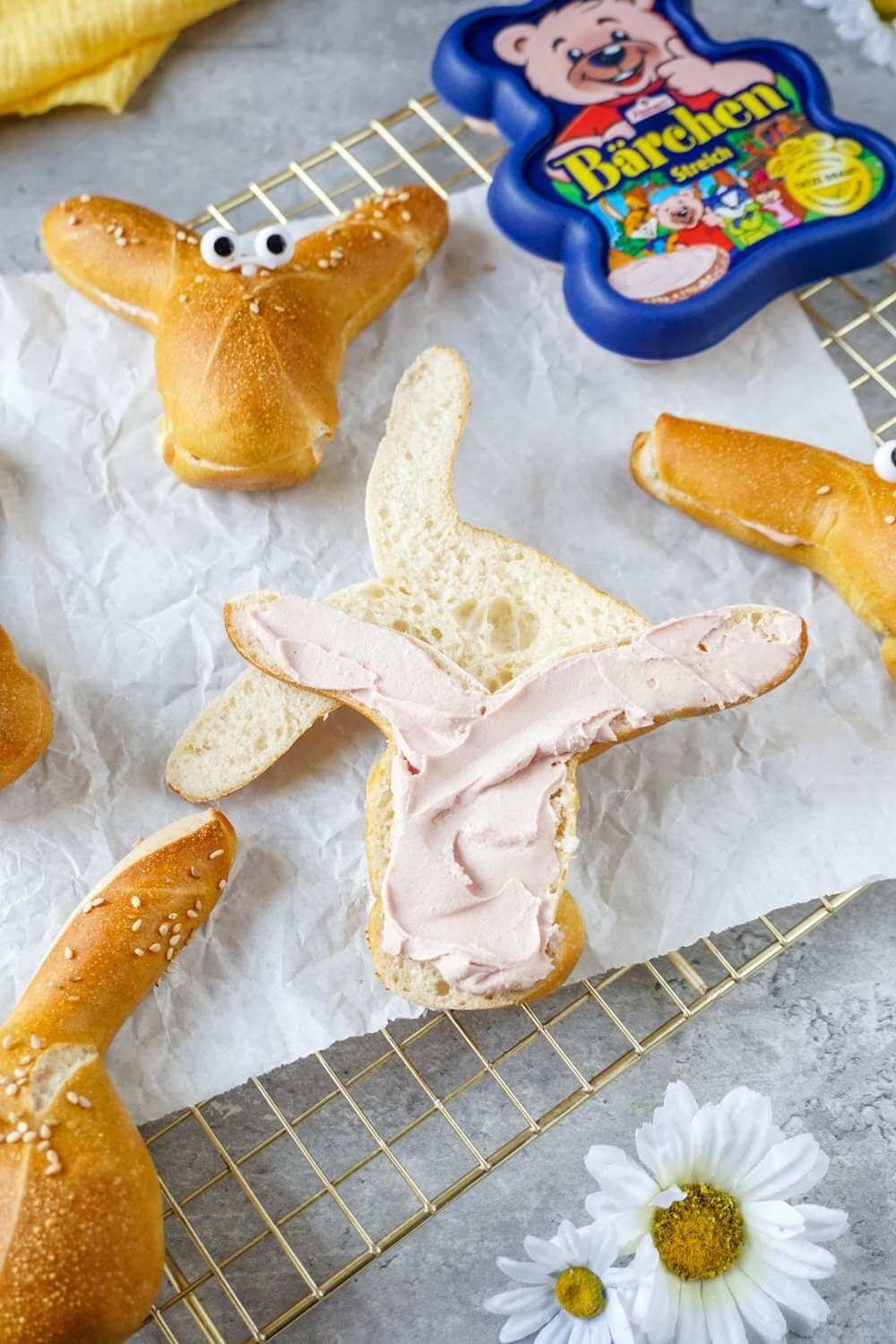 Laugenhasen zu Ostern ganz schnell & einfach