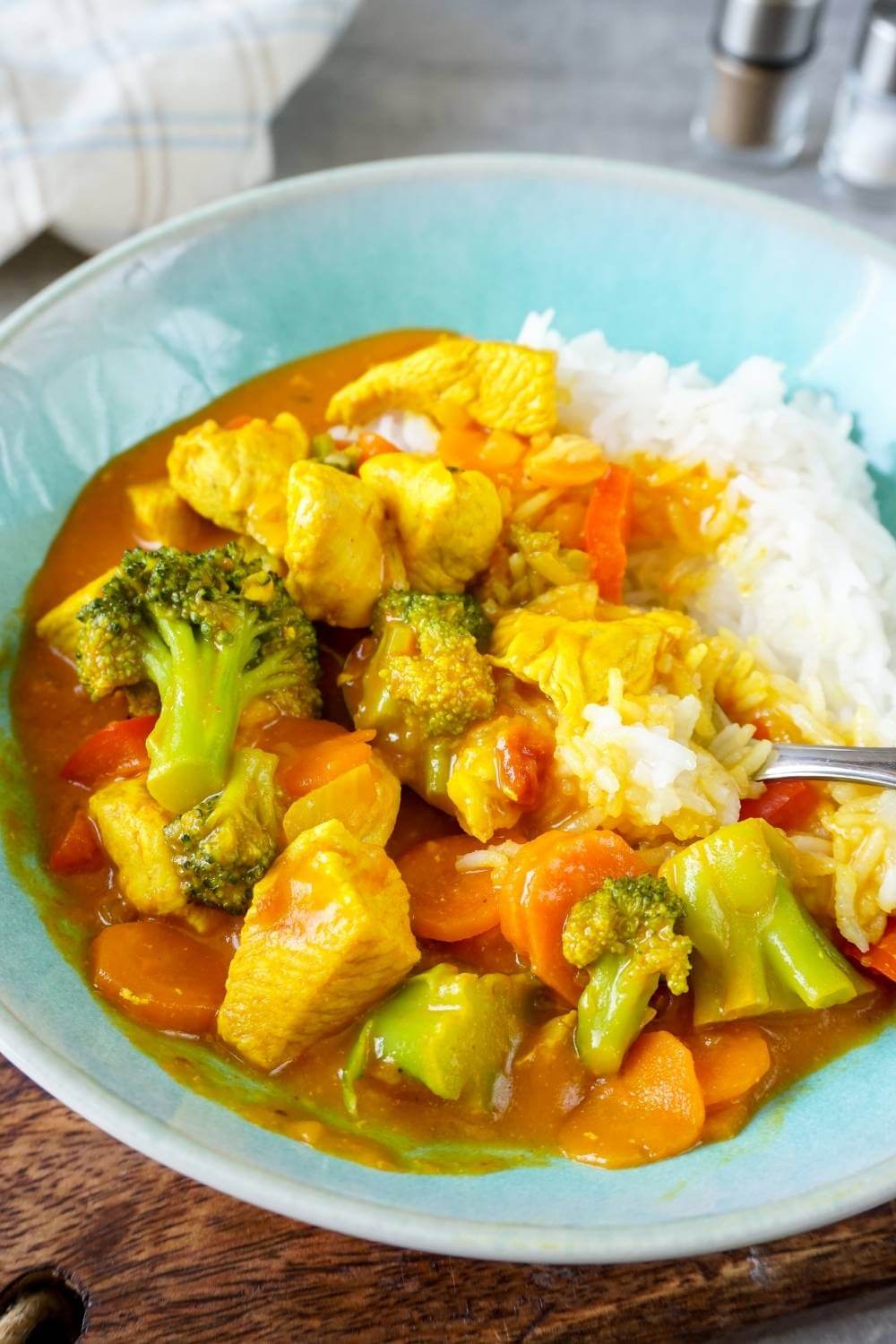 Curry Geschnetzeltes mit Gemüse Curry Geschnetzeltes mit Gemüse
